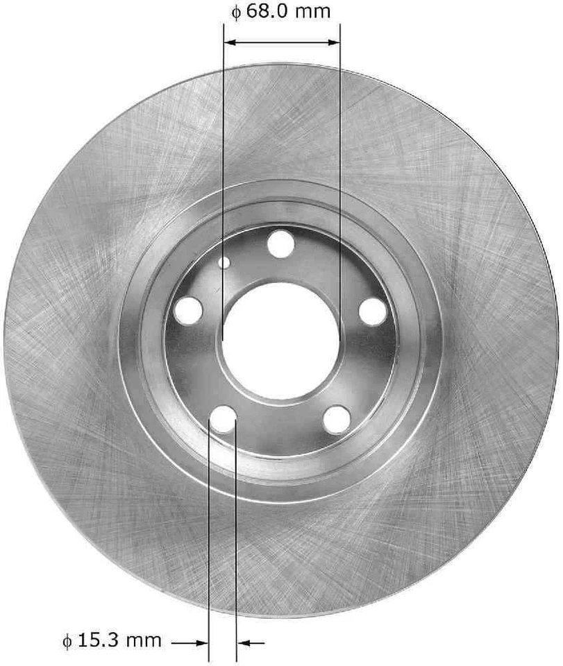 Rotor de freno de disco compatible con Audi A8 Quattro A6 Quattro A4 BENDIX 1997-2006 Foto 2 de 3