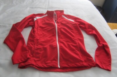 Preowned Women's Size M Full Zip Front Sport-Tek Red Jacket by Port Authority
