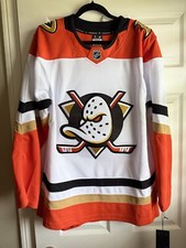 Anaheim Ducks Authentic Premium Road Jersey Size 50 Fanatics NHL Year One Patch