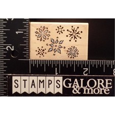 HERO ARTS RUBBER STAMPS C2882 SNOWFLAKE BACKGROUND WINTER CHRISTMAS T18