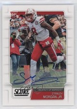 2019 Score Rookies Signatures Stanley Morgan Jr #406 Auto 1u6