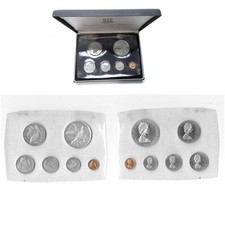 1973 British Virgin Islands Proof Set - 6 Coins w/ Silver $1 + COA & Box. B19