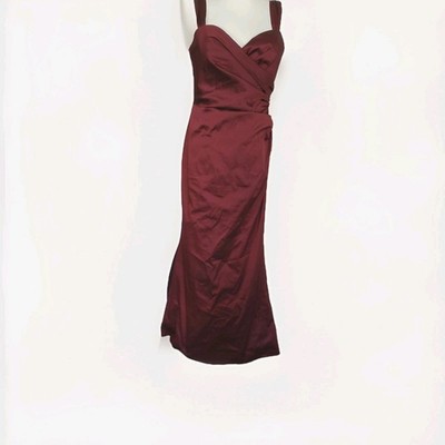 ANGIE Black Label Abendkleid Gr.38, Dunkelrot,Satin,Festlich Hochzeit Ballkleid 
