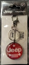 Jeep Keychain Star Jeep Red 1 12 Round
