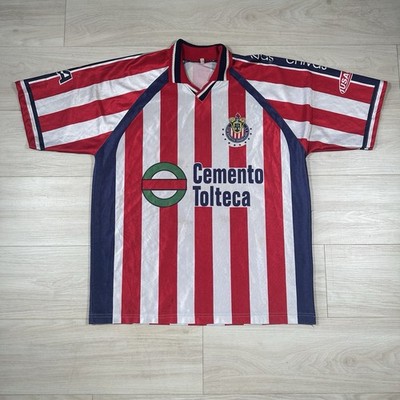Vintage 90s Chivas Guadalajara 1999/2000 Jersey Cemento Tolteca Size XL Rare