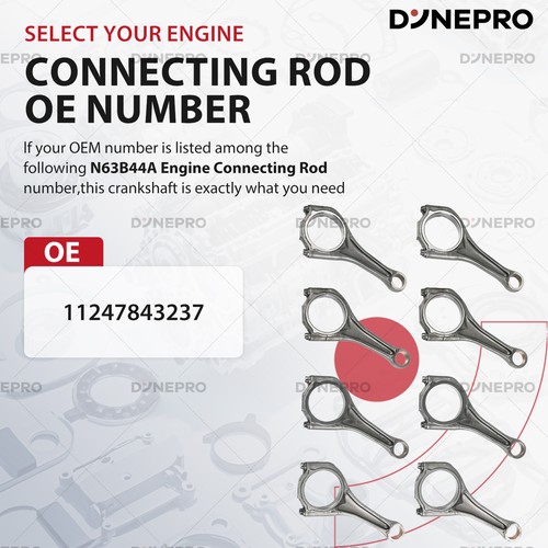N63 4.4L Engine Rebuild Kit & Timing Chain VVT Gears - Crankshaft Rods For BMW - Picture 6 of 13