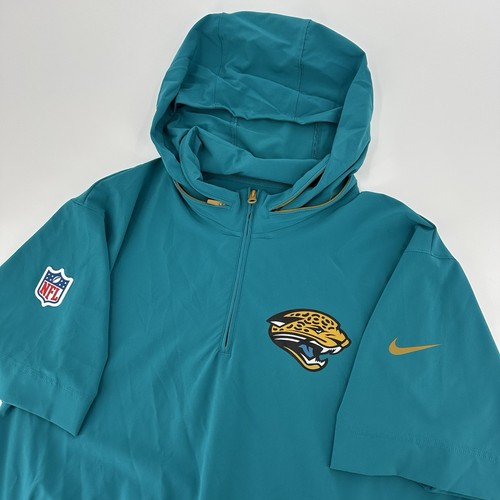 Jacksonville Jaguars Shirt Mens XL On Field Team Issued Doug Pederson Hooded - Picture 10 of 10