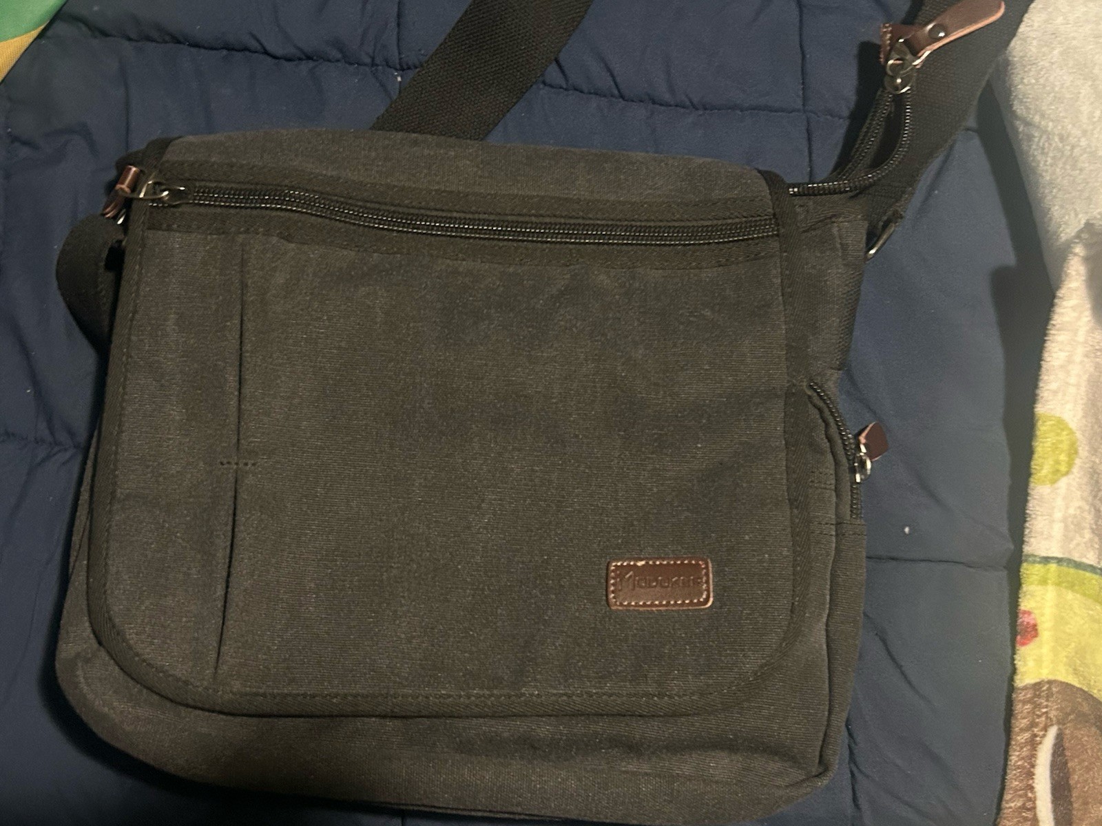 Messenger Bag for Men, 13 Inches Laptop Satchel Bags, Canvas Shoulder Bag