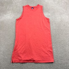 Old Navy Cotton Dress Womens Size Medium Pink Shift Pullover Sleeveless