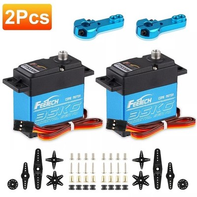2Pcs 35kg 180° Metal Gear Digital Servo HIGH TORQUE &SPEED Waterproof for RC Car