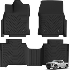 Floor mats for Tundra 2022-2025 (Only for CrewMax Cab) 1st & 2nd Row
