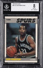 1987-88 FLEER #93 ALVIN ROBERTSON BGS 8