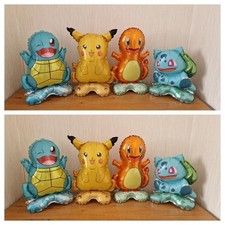 4pcs Pokemon 3D Foil Balloons. Birthday Party Decorations And Supplies