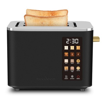 Toaster 2 Slice, Touch Control Screen, Smart Stainless Toaster, 6 Shade Setti...