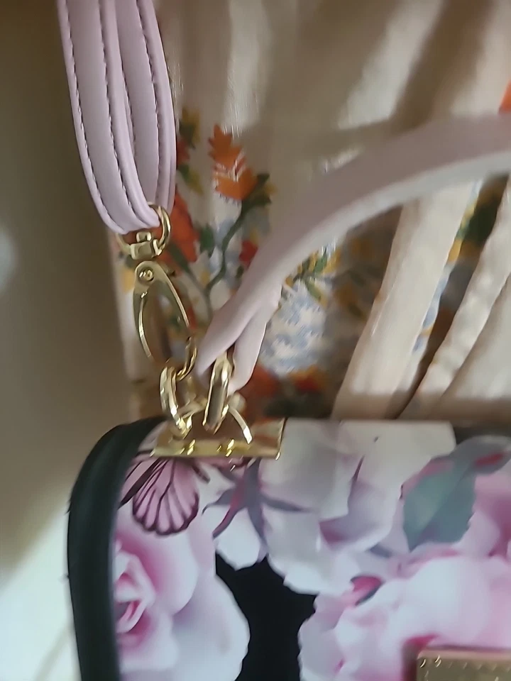 Betsey Johnson Luv Betsey Floral Butterfly Stripe Crossbody Bag - Image 4 of 4