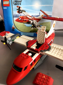 LEGO CITY: Fire Plane (4209), 100% Complete set with manuals and figures, no box