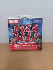 Marvel Heroes 2 Reusable Cling Sticker Sheet  Background Scene