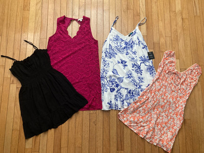 Forever 21 Lulus Francesca UO MED Lot of 4 Summer Dresses