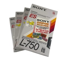 Sony Betamax Video Cassette Tapes Lot Of 4 New Sealed ES L-750