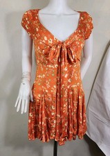 Free People NWT It Takes Two Floral Print V-Neck Open Back DressSize S NWT 3