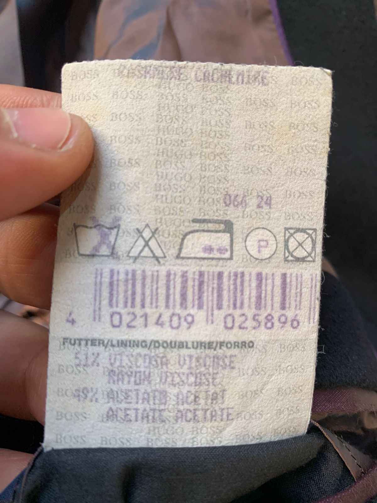 Hugo Boss Wool Cashmere Colombo classic black top over coat 42R thumbnail 6