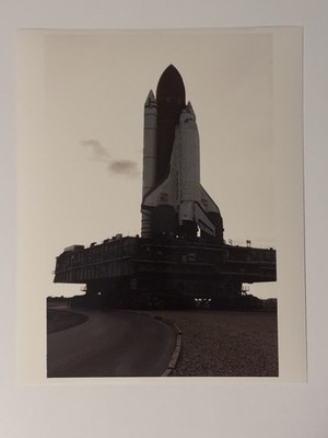 NASA STS-56 Discovery Rolls to Pad 39B for Launch 5 Press Photo