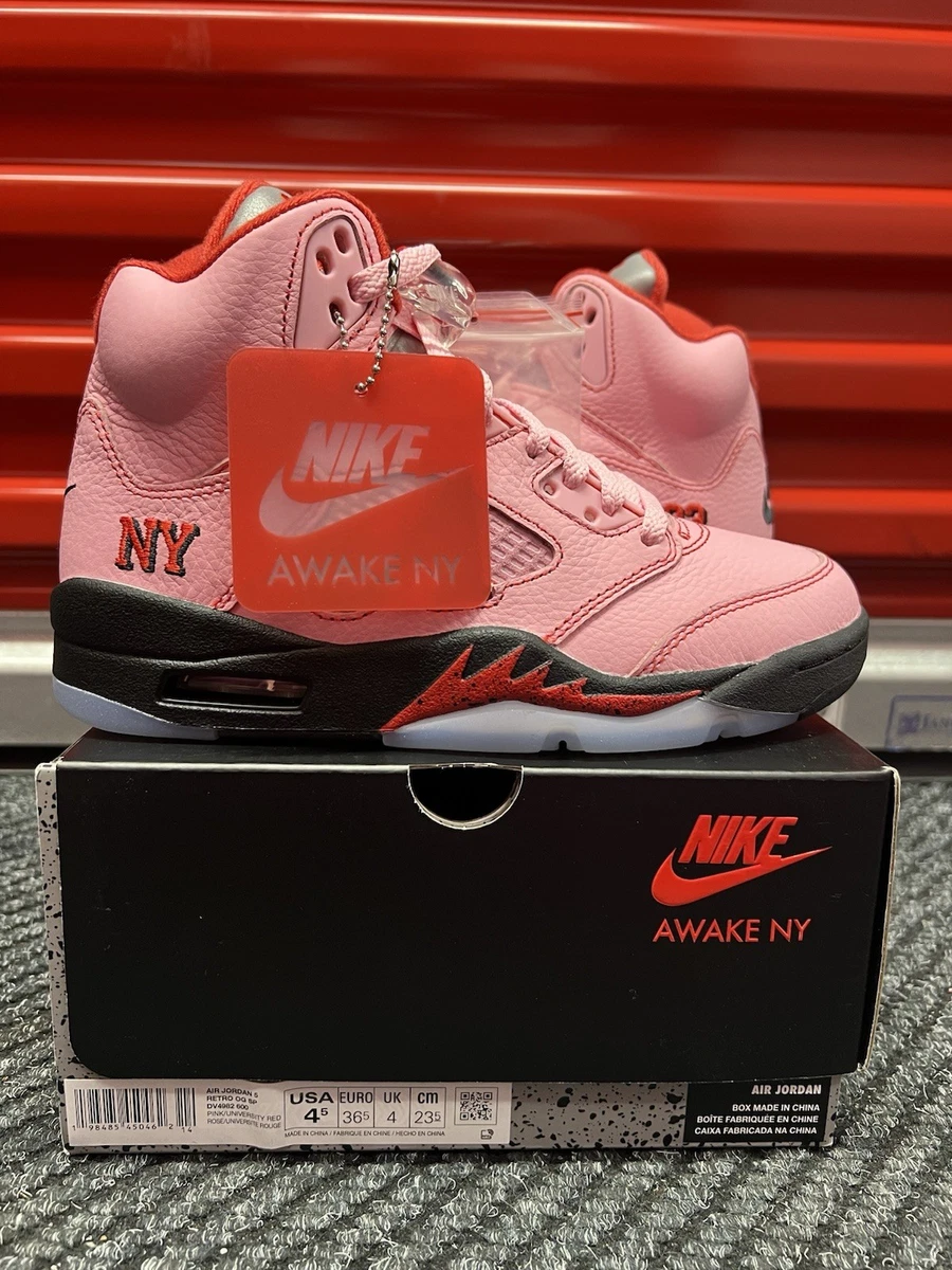 Nike Awake NY/Air Jordan 5 Retro Bubblegum Pink Size 13 DV4982-600 New With Box The Awake NY x Air Jordan 5 “Arctic Pink” (DV4982-600) will  main image 3