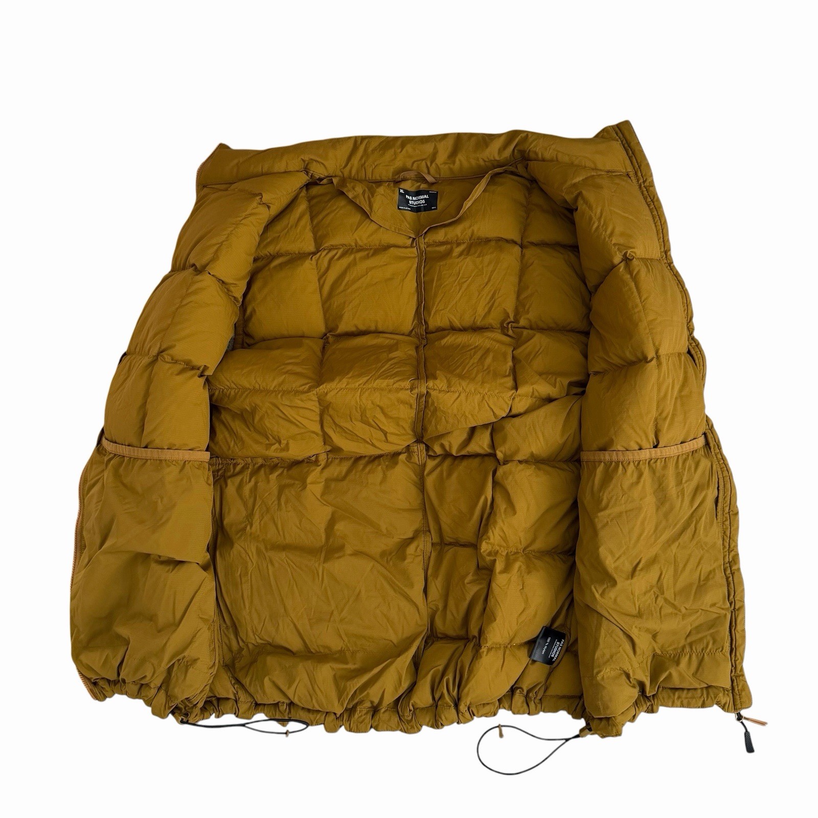 Pas Normal Studios Yellow Down Puffer Vest XL for Men - Off Race image 7