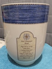 Wedgwood Sarah's Garden Bread Jar Kitchen Collection Recipe England