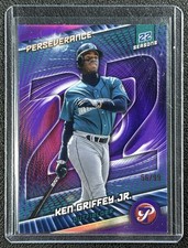 KEN GRIFFEY JR. 2025 TOPPS PRISTINE #P-10 PERSEVERANCE PURPLE REFRACTOR 56/99