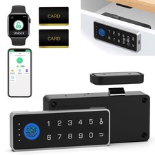 Smart Cabinet Lock with Fingerprint and Passcode RFID NFC Child Safety Lock w...