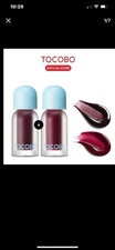 TOCOBO Over Cherry Lip Combo + Plum Lip Oil Set Of Lips