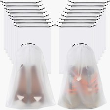 18 Pack Shoe Storage Bags for Travel 11.8x15.7 Inch Packing Organizers for Men