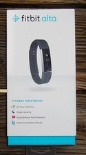 Fitbit Alta Fitness Wristband Activity Tracker Black Medium open box