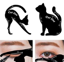 Eyeliner Augenschablone Lidstrich Lidschatten Cat Lidschattenkontur 2 Teile Neu