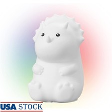 Color Changing Triceratops Night Light Fun Soothing Decorative Kids Room Lamp US