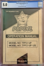 Nintendo 1982 Popeye Arcade Operation Manual CGC 5.0 TPP2-UP Rare Vintage