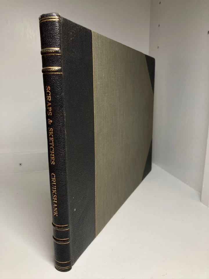 Antique George Cruikshank HAND COLORED Folio Etchings Scraps & Sketches 1828-33 Foto 3 de 4