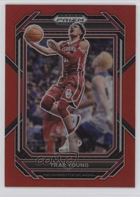 2023-24 Panini Prizm Draft Picks Red Prizm /299 Trae Young #54 0hr