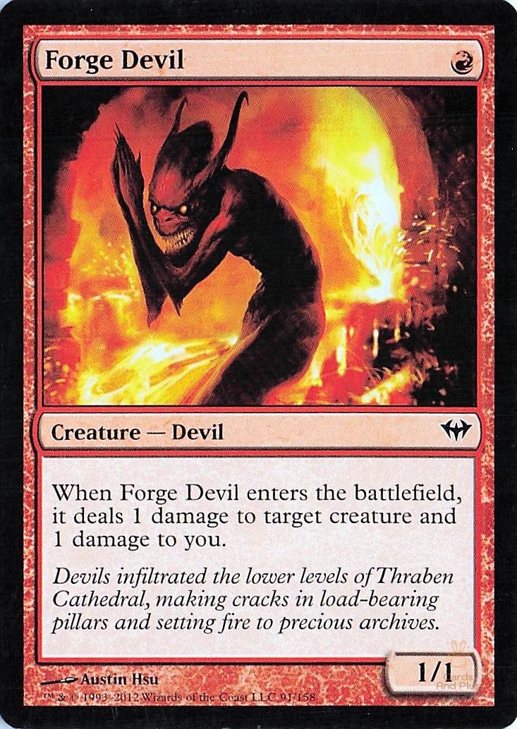 Forge Devil 91 Dark Ascension Common Magic: The Gathering NM