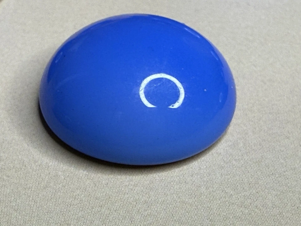 Cabujones vintage de lámina de oro de ópalo azul checo de 18 mm Foto 3 de 4