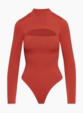 Babaton By Aritzia Varo Contour Bodysuit S Cutout Mock Neck