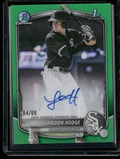 2025 Bowman Draft #CPA-LHO Landon Hodge /99 Auto True Green Refractor