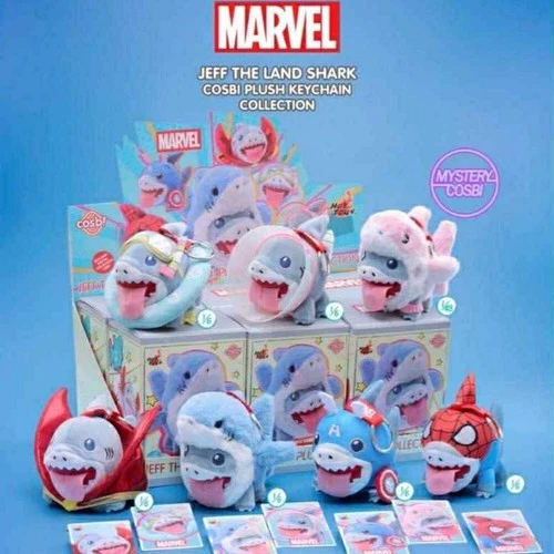 Hot Toys Cosbi Marvel Jeff the Land Shark Keychain Collection Blind Box RANDOM S