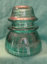 Vintage Hemingray 42-Blue Glass Insulator-Made in USA-No Chips or Cracks
