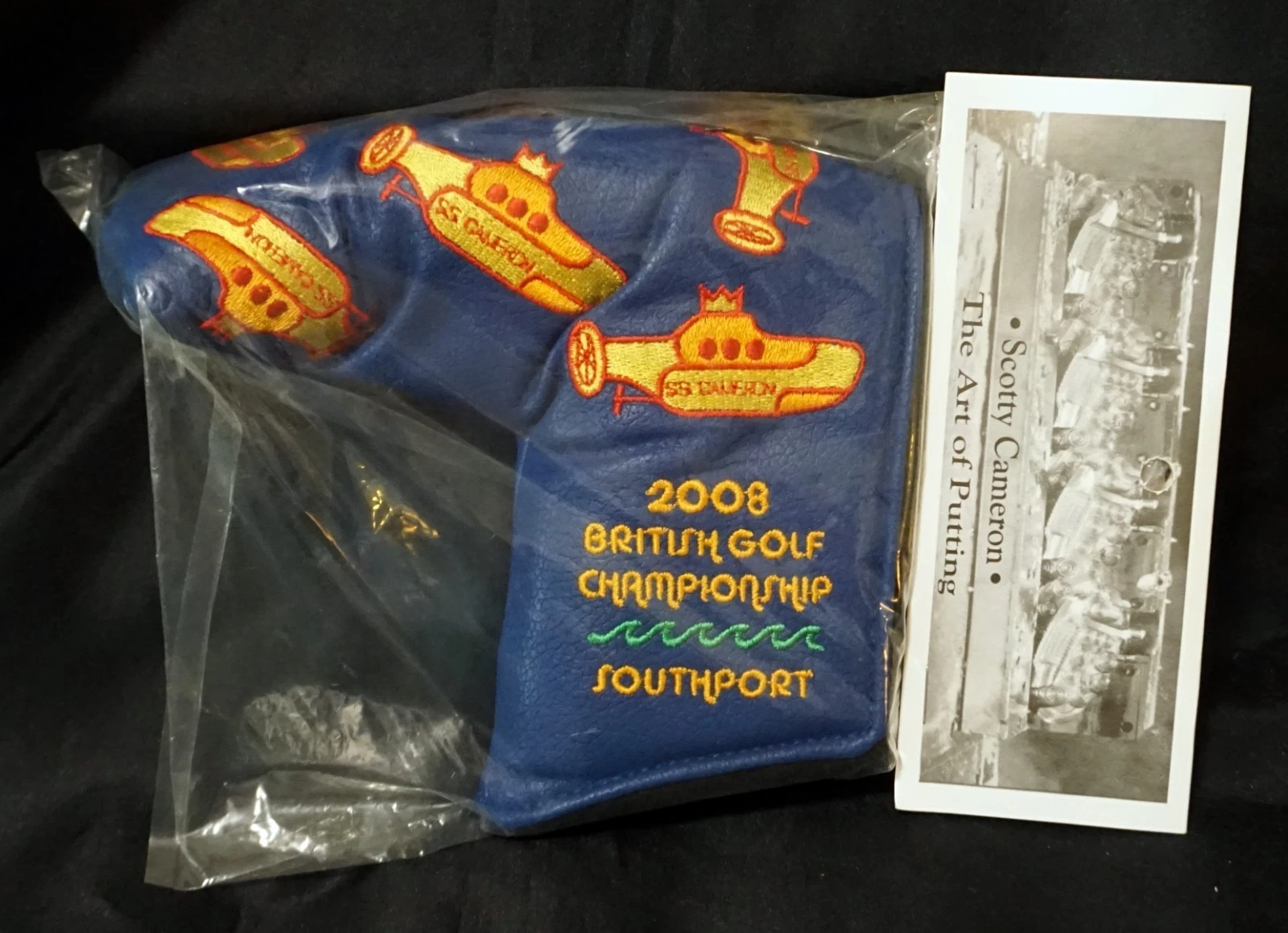 SCOTTY CAMERON 2008 British Golf Championship Putter Headcover  Yellow Submarine