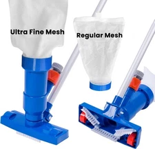 Sepetrel Upgraded Swimming Pool Spa Jet Vacuum Cleaner with Brush & 56" Pole