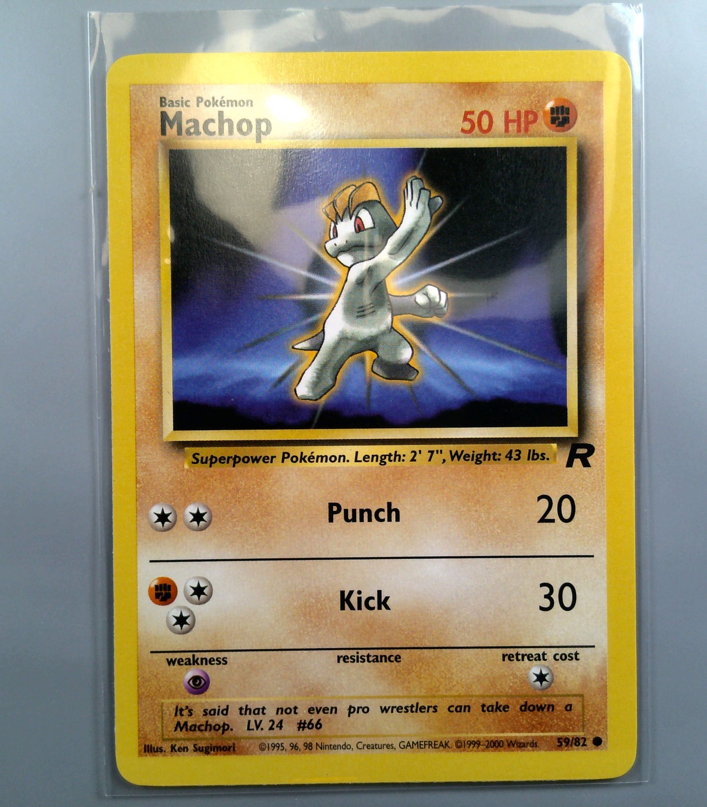 Pokemon TCG Machop 59/82 Team Rocket NM