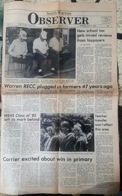 NORTH WARREN OBSERVER NEWSPAPER JUNE 13, 1985
