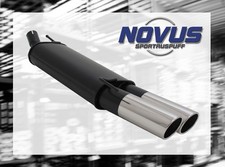 NOVUS Sportauspuff Gruppe N ESD 2x 90mm SR-Design für Opel Astra F Fließheck